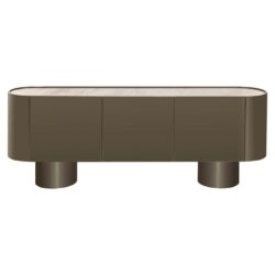 Dressoir Radley green 3-deuren, detail Mdf en keramiek