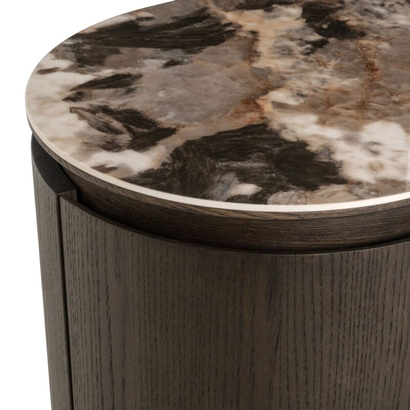 Kleur bruin eikenfineer donker