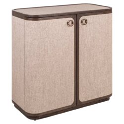 Compact bruin dressoir Willox met 2 deuren en soft-close