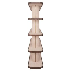 Wandkast Willox bruin in interieur, handgemaakt, eiken en multiplex