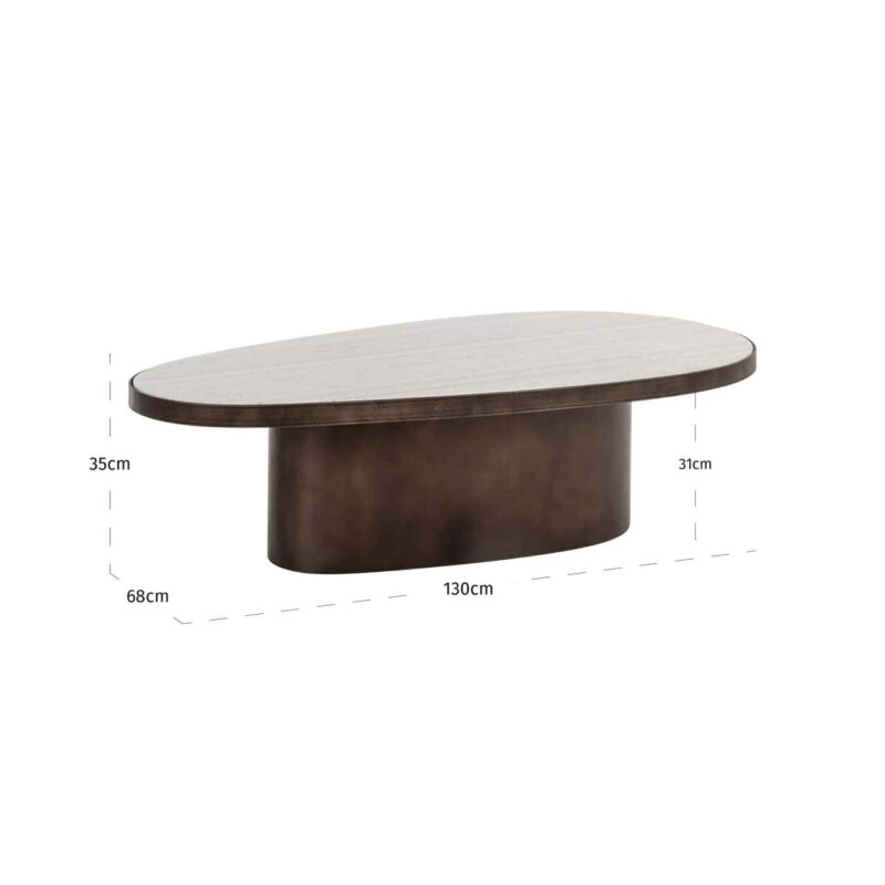 Salontafel Biloxi brown