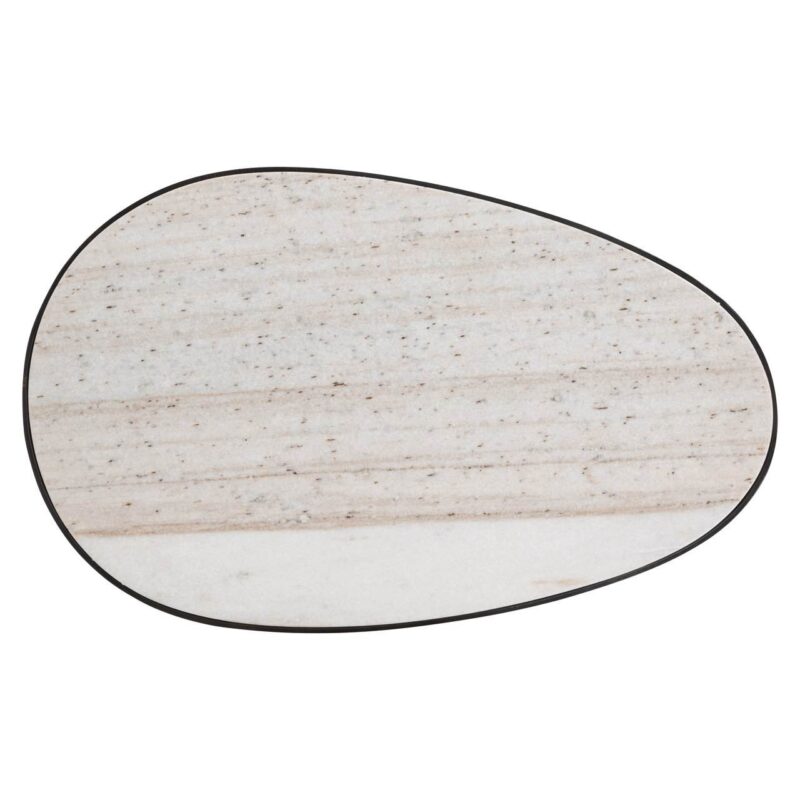 Perspectief van de Bijzettafel Biloxi bruin vanaf boven