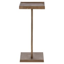 Bijzettafel Foley in antiek messing in een interieur, klassieke stijl