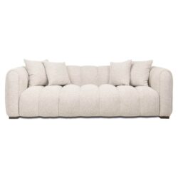 Textuur bekleding Bank Novaro natural fancy 3-seater beige multiplex