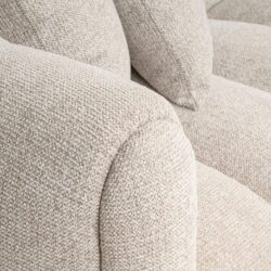 Hoekafbeelding Bank Novaro natural fancy 3-seater beige multiplex