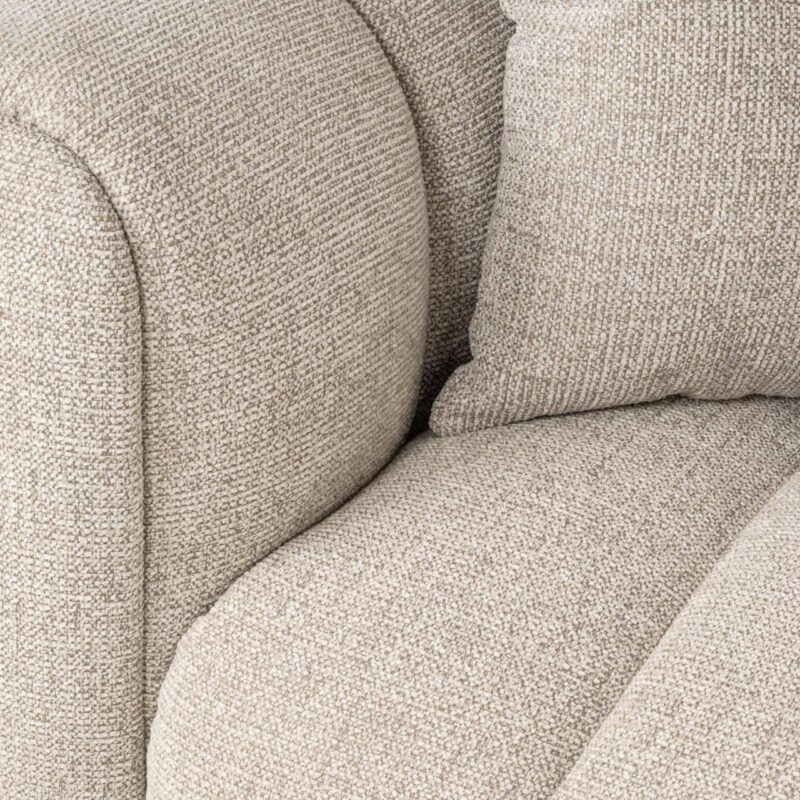 Zitbreedte Bank Novaro natural fancy lounge right, 235 cm