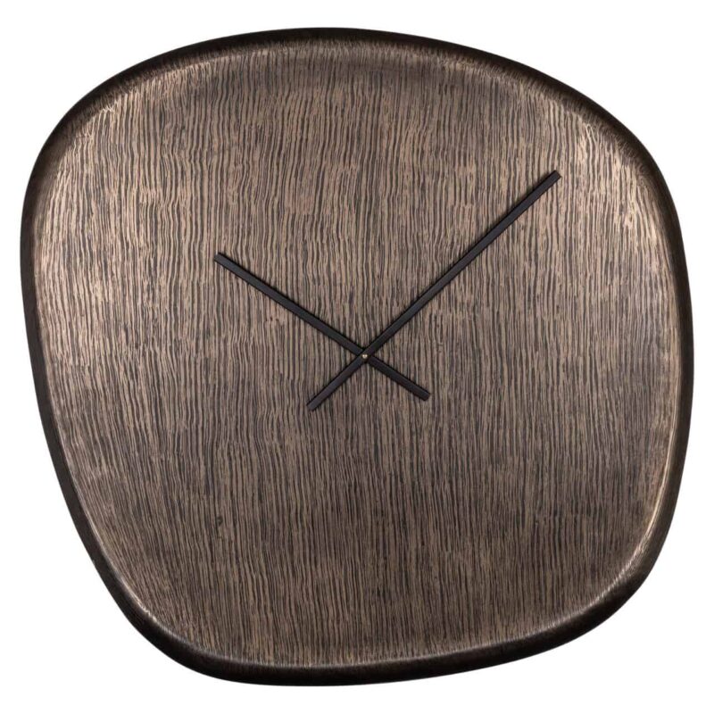 Detail van bronzen klok met subtiele glans