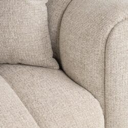 Bank Novaro natural fancy lounge left in interieur, comfortabele lounge-opstelling