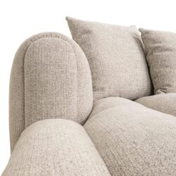 Perspectief vanaf boven Bank Novaro natural fancy lounge left, ruime zitting