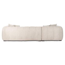 Deco kussens Bank Novaro natural fancy lounge left, 4 stuks, comfortabel zitten