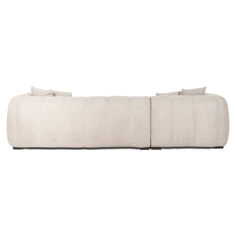 Deco kussens Bank Novaro natural fancy lounge left, 4 stuks, comfortabel zitten