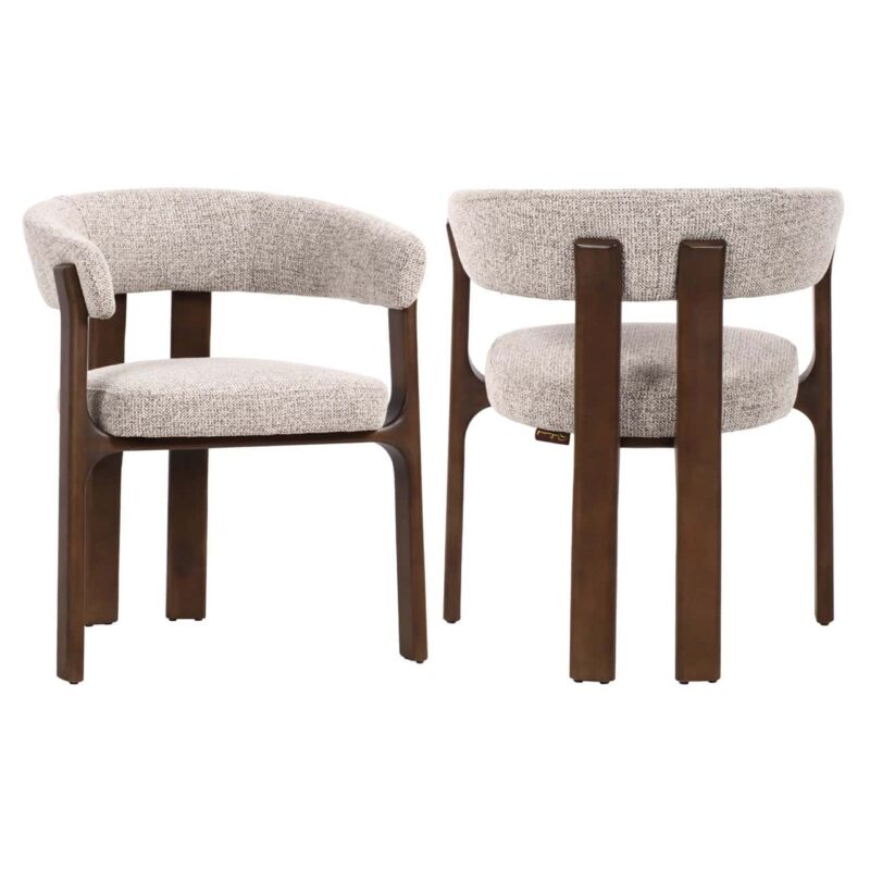 Eetkamerstoel Contigo mocca fancy