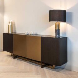 Dressoir Alexander Jones charcoal detail planken