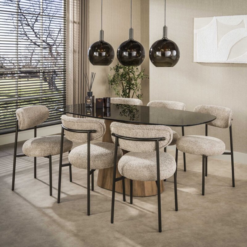 Eetkamerstoel Round Cargo Sand