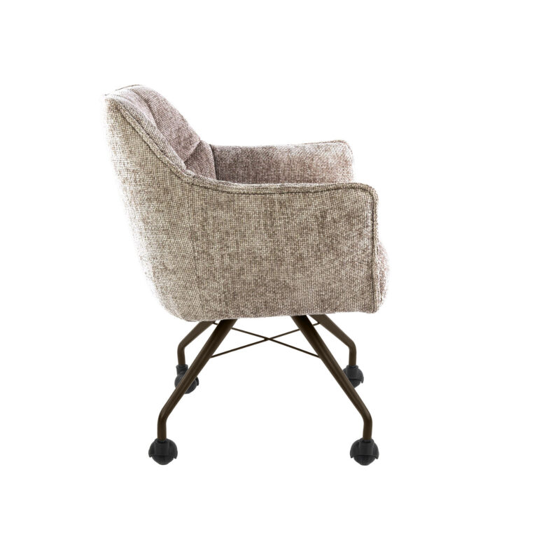 Armstoel Raster Hoven zand-bruin