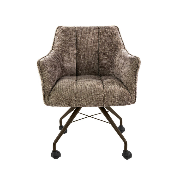 Armstoel Raster Hoven champagne-bruin