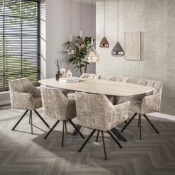 Armstoel Raster Alura zand-bruin