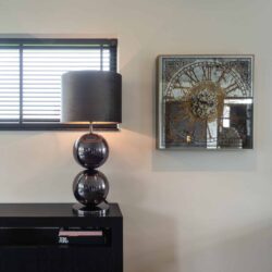 Dressoir Oakura zwart eiken fineer, kleur zwart