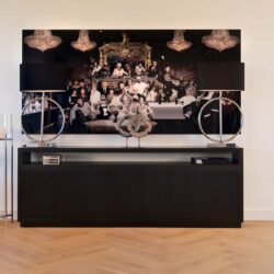 Dressoir Oakura materiaal zwart eiken fineer