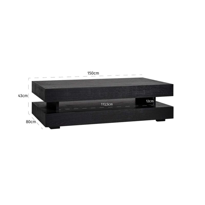 Salontafel Oakura black