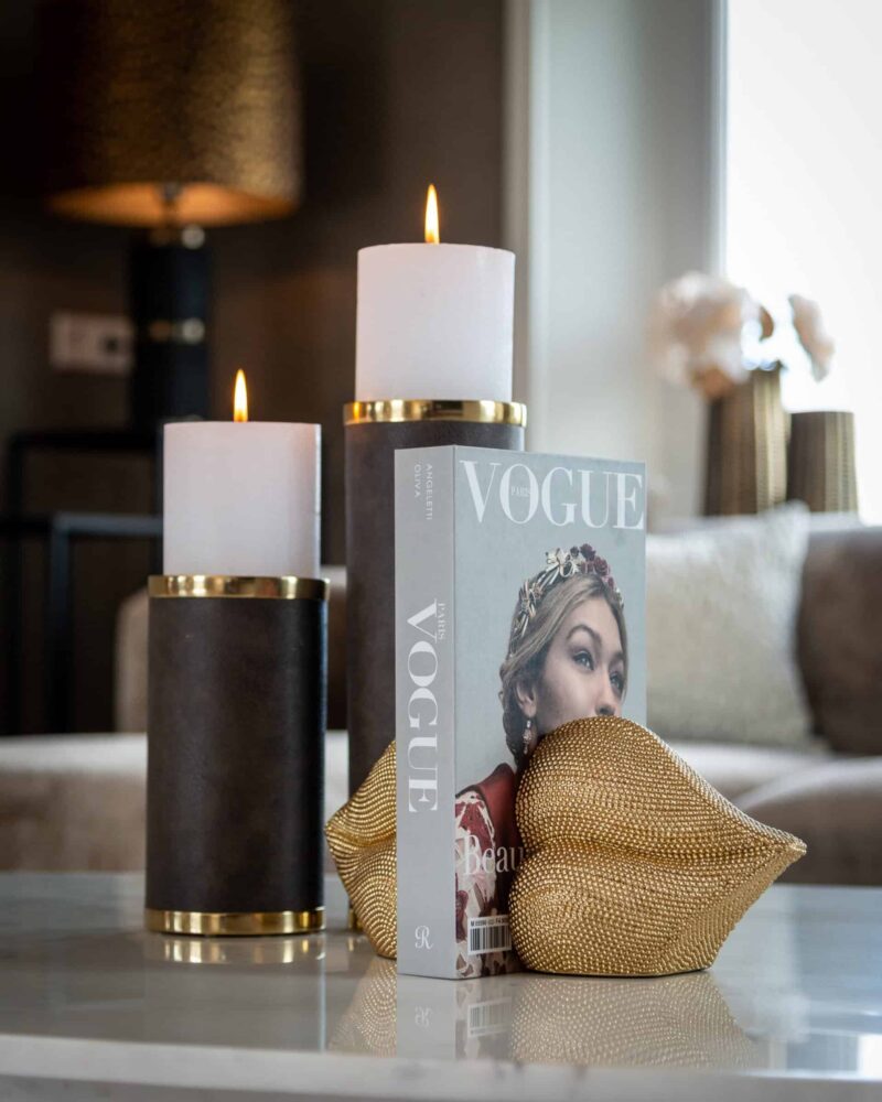 Kleur wit marmer op salontafel Brandon