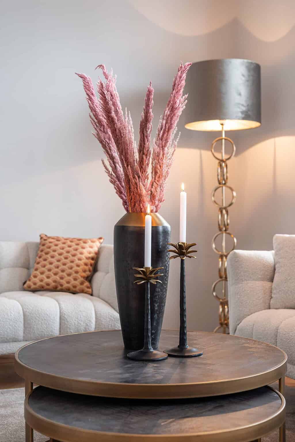 Salontafel Blackbone Brass black rustic (Set of 2), van Richmond Interiors, detailfoto 5