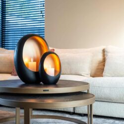 Salontafel Blackbone Brass black rustic (Set of 2)