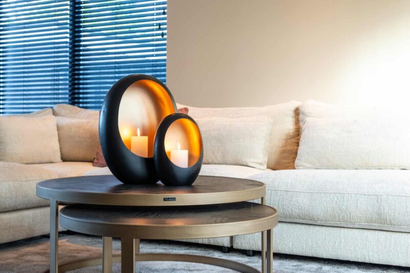 Salontafel Blackbone Brass black rustic (Set of 2)