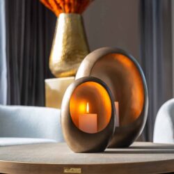 Salontafel Bloomville brass shagreen (Set of 2)