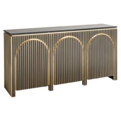 Dressoir Les Arcs brushed gold