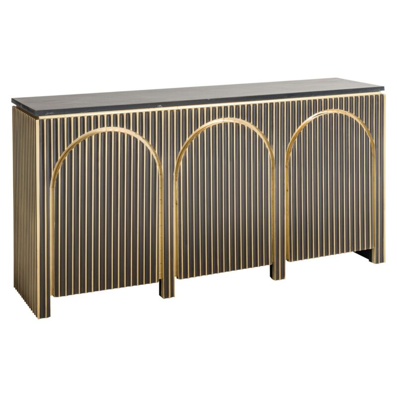 Dressoir Les Arcs brushed gold