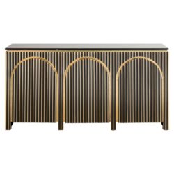 Dressoir Les Arcs brushed gold