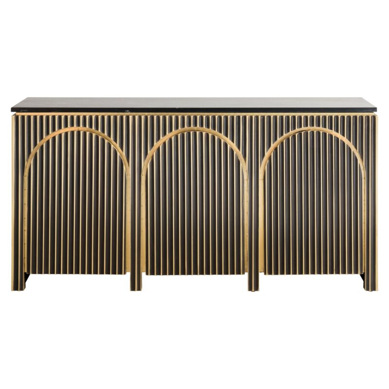 Dressoir Les Arcs brushed gold