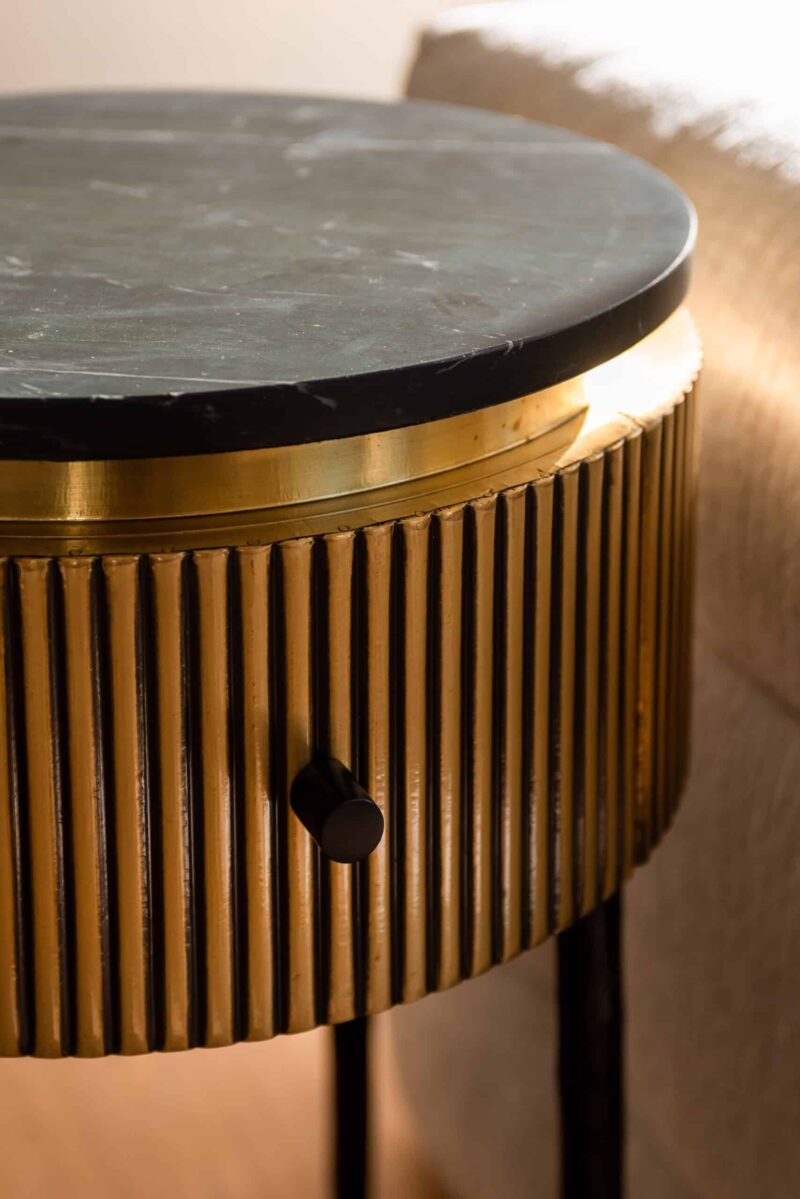 Bijzettafel Ironville gold