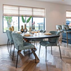 Eettafel Hayley dark coffee 280