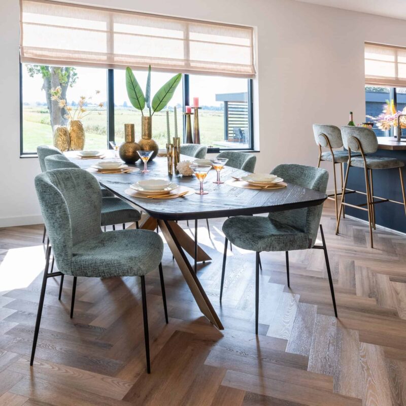 Eettafel Hayley dark coffee 280