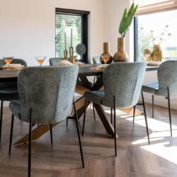 Eettafel Hayley dark coffee 280