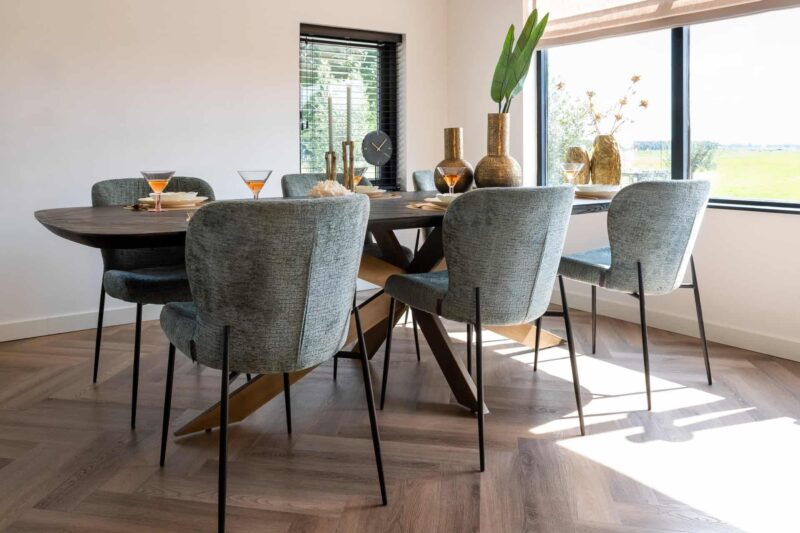 Eettafel Hayley dark coffee 280