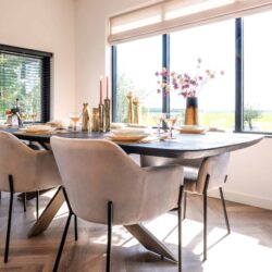 Eettafel Hayley dark coffee 280