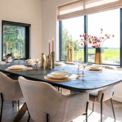 Eettafel Hayley dark coffee 280