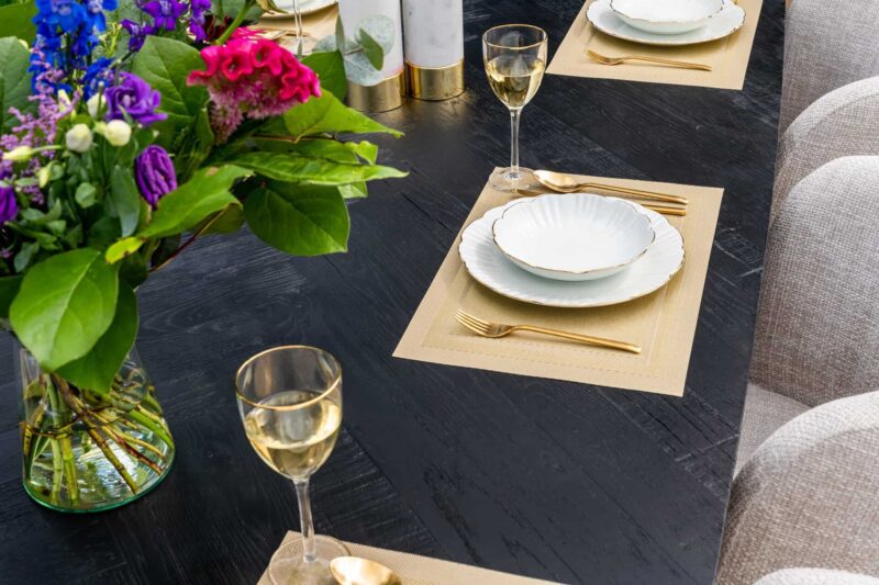 Eettafel Hayley dark coffee 280