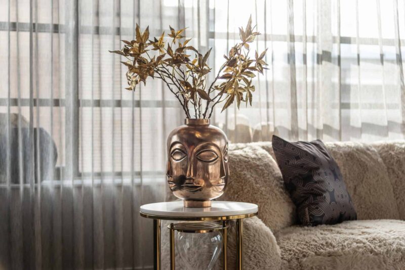 Bijzettafel Tempus gold