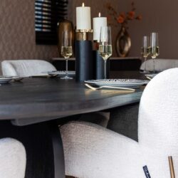 Eetkamerstoel Amber cream fusion fire retardant