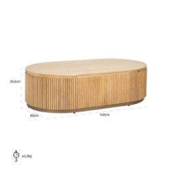 Salontafel Belfort natural oak