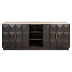 Dressoir Claremont brown  4-doors 2-shelves