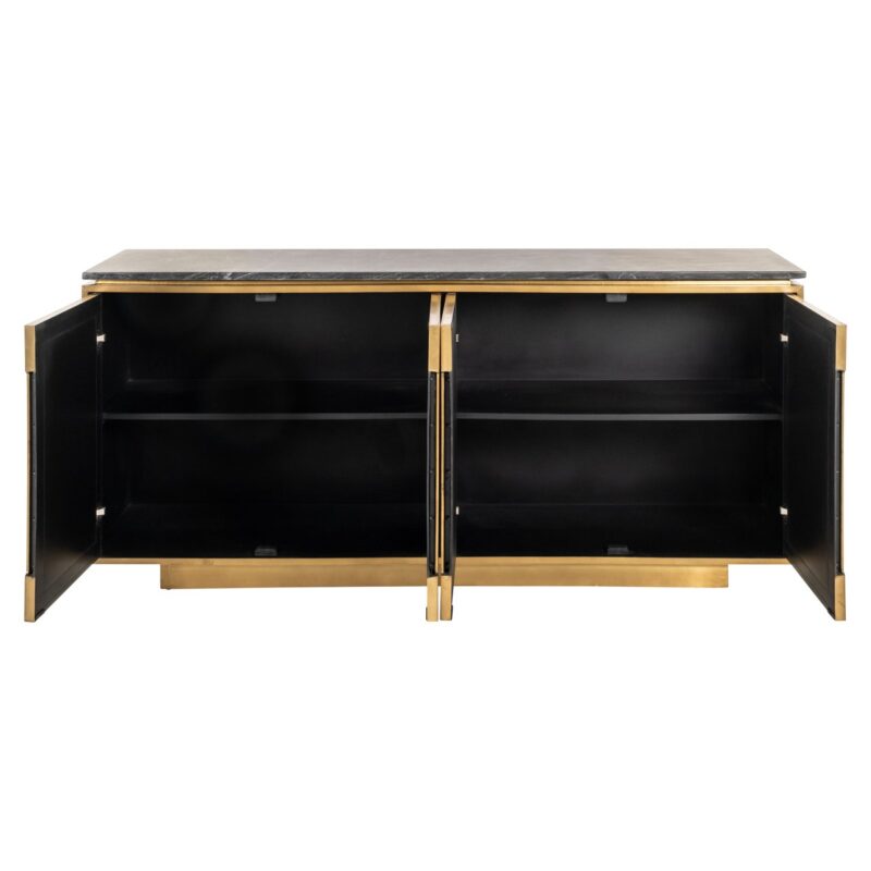 Dressoir Finsbury black/gold
