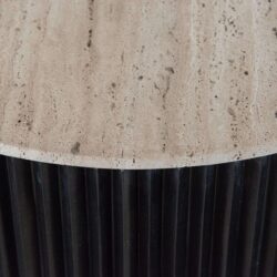 Salontafel Hampton dark brown 90Ø