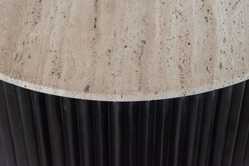 Salontafel Hampton dark brown 90Ø