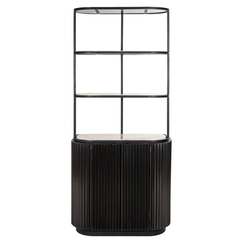 Opbergkast Hampton dark brown