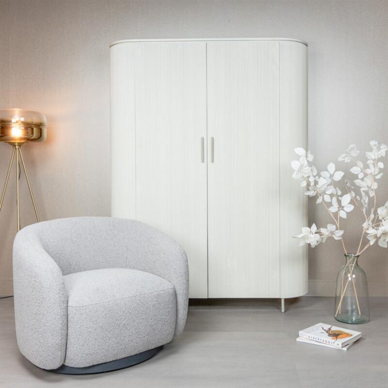 Belfast Fauteuil - fabric Copenhagen 803 Cement Grey